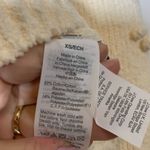 Madewell Dotted Bobble Pom Pom Cropped sweater Cotton Poly Blend Cream Chunky XS Photo 2