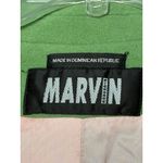 Marvin Richards Marvin Green Mod Wool Coat Minimalist Tailored 60s Revival Knee Length Women's M Photo 2