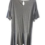 Vineyard Vines mini shirt dress striped ruffled nautical short sleeve Large Photo 1