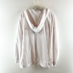 Aerie Barefoot V Neck Oversized Hoodie Sweatshirt White Small Photo 3