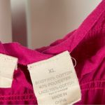 Allison Brittney  XL Hot Pink Boho Flowy Crochet Cottagecore Tank Top Boxy Photo 4