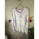 Sundry  Women's Purple Tie-Dye Terry Oversize Sweatshirt Sweater - Size - 3 Photo 6