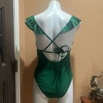 COCOSHIP  green ruffled one piece swimsuit Photo 3