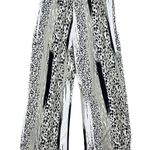 NWT New Directions Black, Tan and White Tie Waist Wide Leg Pants Size XL Black Photo 2