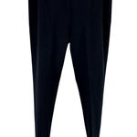Vince Stitch Front Pants High-Waist Straight Leg Seamed Stretch Cropped Black M Photo 1