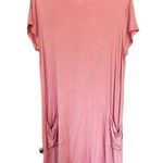 SavLabrant Boutique Jersey Short Sleeve Mini Dress Mauve Pink Size Large Photo 3