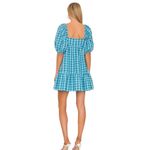 Amanda Uprichard  Blue Sutton Plaid Lucietta Mini Dress Photo 1