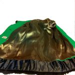 VINTAGE 1960'S JUNIOR PROFILE GREEN WOOL & BLACK FUR TRIM COAT (S) Photo 8