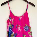 Abercrombie & Fitch Floral Pink Mini Ruffle Dress Large Photo 1