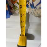 John Mark Printed Oversized Wire Collar Short Dolman Sleeve Top Sz S/M Blue Size M Photo 7