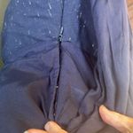 Rebecca Taylor Wool Blend Navy Cross Hatch Dress Photo 8