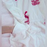J.Crew Embroidered boho Beach Romper in white red embroidery and tassels size XL Photo 5