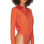 Free People Power Move Bodysuit Tiger Red Womens Size XS Photo 2