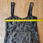 Topshop NWT!  Black and Silver Micro Mini Dress Size 8 Photo 4