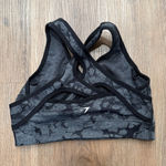 Gymshark  Women's Small Camo Print Medium Support Workout Sports Bra‎ Top Photo 0