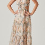 ASTR  The Label Women's Odina Maxi Dress Floral Size Medium
NWOT Photo 0