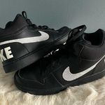 Nike Boys Court Borough Mid Black Sneaker Photo 0