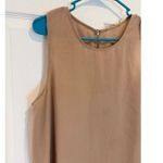 Sleeveless‎ Mini Dress Casual Tank Top Basic Everyday Dress Tan Size L Photo 1