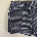 Soho  Apparel Blue White Diamond Shorts Cuffed Size 8 Everyday Shorts‎ Photo 3