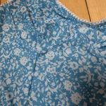 Princess Polly Blue Floral Lace Trim Corset Cropped Top Size Small / 6 Photo 2