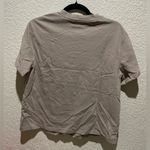 Lululemon Relaxed Fit Cotton Jersey T-Shirt Top Beige Tan 1998 Graphic Tee Photo 2