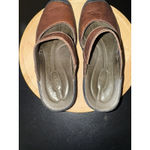 Keen Saratoga Leather Mary Jane Slides Slip-on Shoes Brown Size 7 Comfort Photo 4