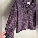 VINTAGE 90’s Erika colorful purple woven v Photo 3