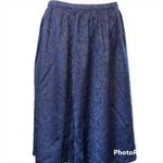 Forever 21  Contemporary Navy Blue Hip Pleat Skirt Size Medium Photo 1