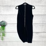 Shinestar  Black Velvet Lace Up Mini Dress Size Large Photo 5