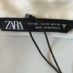 ZARA  Elegant Pearl Draped Satin Effect Long Sleeve Mini Dress Size XS Photo 6