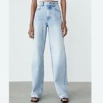 ZARA EUC  Light Wash Wide Leg Jeans Photo 4
