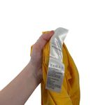 Farm Rio  Yellow Midi Knot Dress Puff Sleeve Preppy Vacation Cut Out Womens Large Photo 7