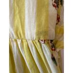 Alix of Bohemia Winslow Yellow Floral Striped Mini Dress Size M Size M Photo 7