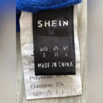 SheIn | Blue Color Block Bralette Halter Crop Top | Small Photo 2