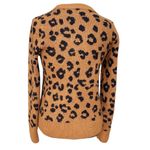 Old Navy  Womens Sweater Sz Small Long Sleeve Animal Cheetah Safari Neutral Boho Photo 3