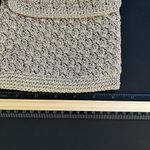 Crochet Mini Crossbody Bag With Coin Purse Vintage Excellent Condition Tan Photo 4