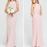 Show Me Your Mumu  Bridesmaid Chicago High Neck Gown in Vintage Rose Photo 1