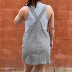 Forever 21 Black White Gingham Overall Mini Dress Photo 3