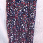 Gap Floral Print Navy Blue Spaghetti Strap V Neck Mini Dress Size Medium Photo 0