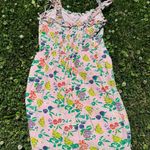 Urban Outfitters Robin Lace Up Pink Fruit Ruffle Mini Dress Size XS Y2k COTTON Photo 5