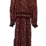 NEW SEA New York Giulia Print Long Sleeve Maxi Dress Size Medium Photo 0