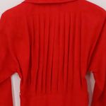 POPI Red Midi Shirt Dress Vintage 70s Union USA Belted Snap Secretary Size 0 Photo 15