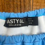 Nasty Gal Shore of Myself High Cut Blue Tie Bikini Size 2 Photo 2