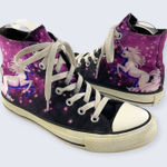 Converse All Star Chuck Taylor Purple Unicorn Galaxy Hi Top Lace Up Sneaker 7 Photo 0