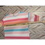 Haptics by Holly Harper Womens Striped Knit Top Short Sleeve Crew Neck Casual M Pink Size M Photo 6