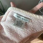 Laura Ashley  Pink Pointelle Coquette Tie Front Ruffle Cardigan Sz L Cottagecore Photo 3