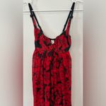 Victoria's Secret  Black & Red Vintage with Floral Pattern Dress Size XS 2148 Photo 2