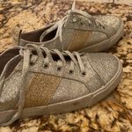 Kendall + Kylie Glitter silver with gold sneakers Photo 4