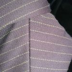 Peter Nygard  10 Workwear Brown Lime Pinstripe Pants Suit Photo 4