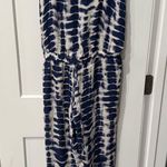 Haute Hippie  Blue and White Patterned Jumpsuit Photo 0